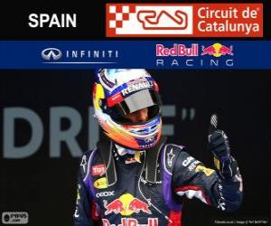 пазл Даниэль Риккардо - Red Bull - 2014 Гран-при Испании, 3-й классифицируются